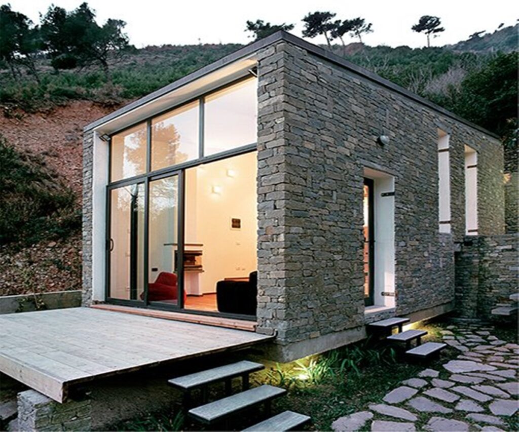 Stone Tiny House on the Italian Slopes