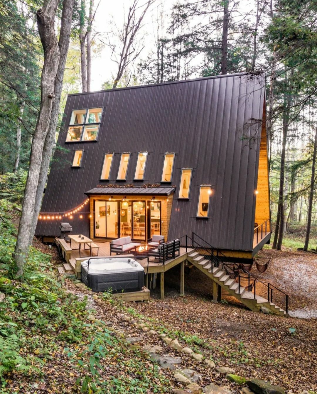 Gorgeous A-Frame House in Nature