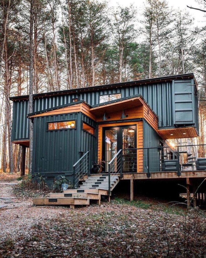 Modern Decorated Container House in Michigan