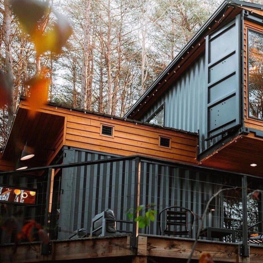 Modern Decorated Container House in Michigan