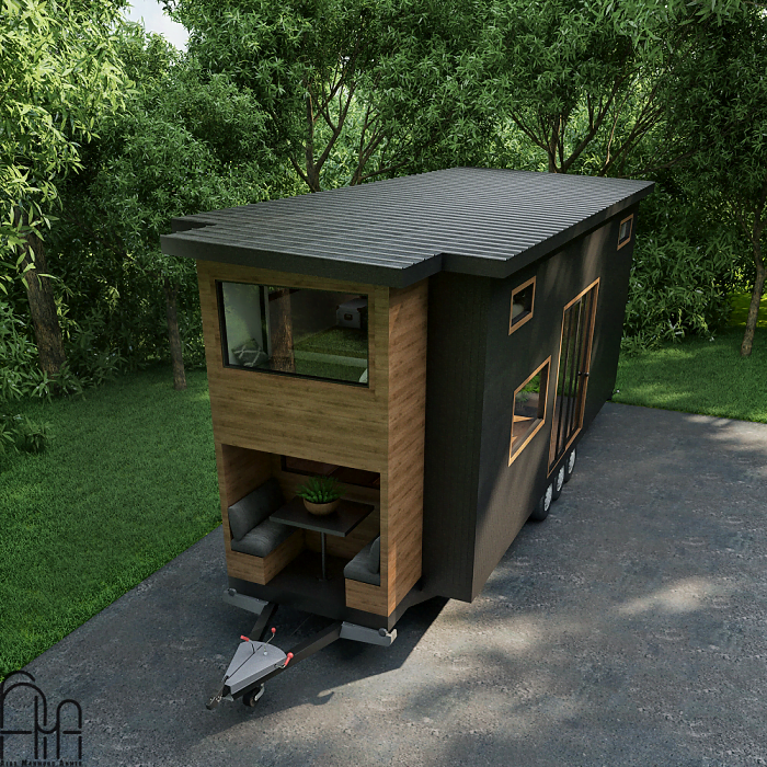 Small House With 2 Floors And Mobile YIN-YANG