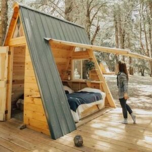 The 10 Most Beautiful A-Frame Rustic Tiny House Designs Are Waiting for You