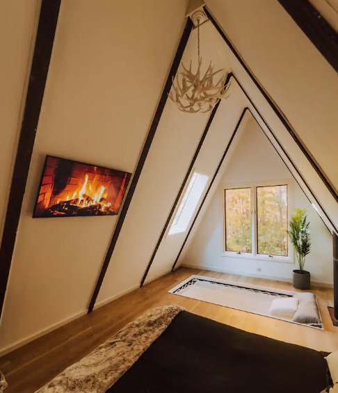 Wonderful Okemo A-Frame House with Sauna and Spa