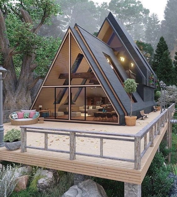 Modern A-Frame House Designs: Rustic Minimalist Living