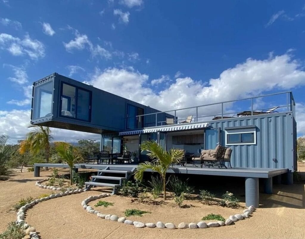 2 Storey Container House in Thailand Looks Impressive