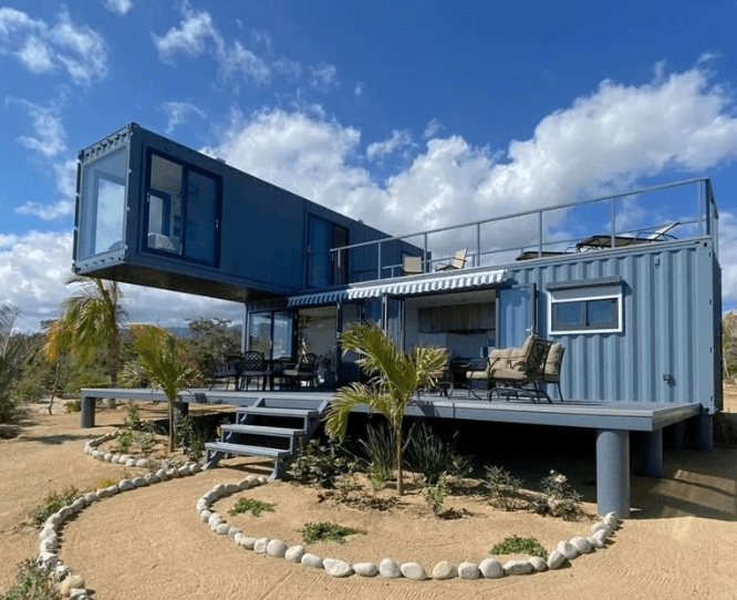 2 Storey Container House in Thailand Looks Impressive