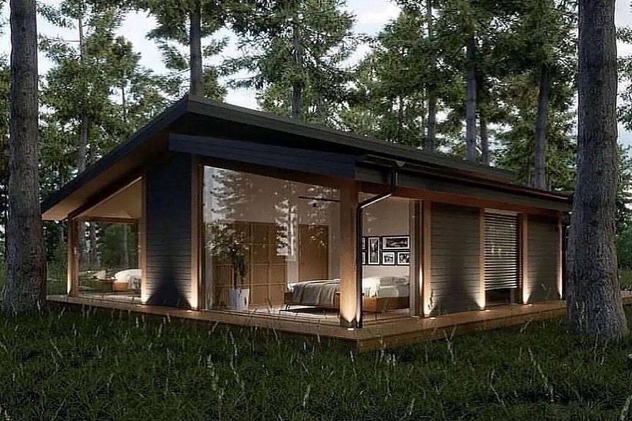 Tiny Cabin Plan in the Wonderful Forest