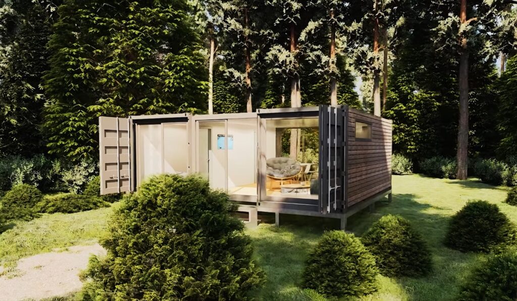 2x20 Meter Container House Portable Modern Design