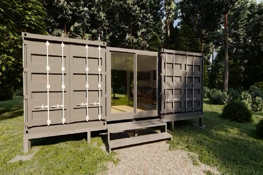 2x20 Meter Container House Portable Modern Design