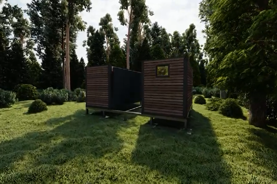 2x20 Meter Container House Portable Modern Design