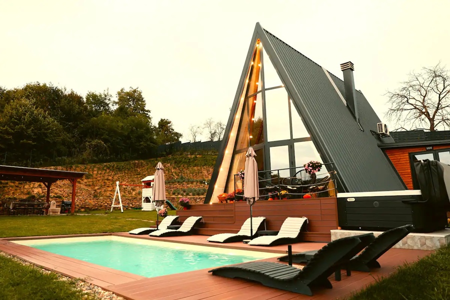 Prefab A-Frame Cabin Systems