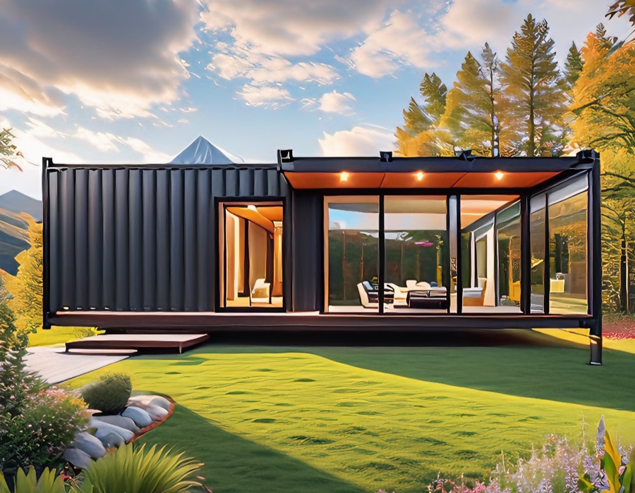 Off-Grid Container House Models in Nature