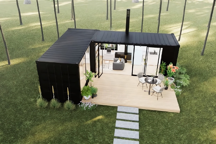 L Model Container House Example