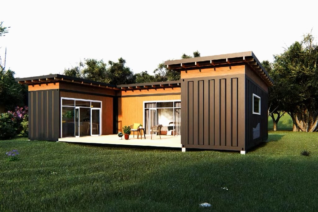 U Shaped Prefab Container House Example