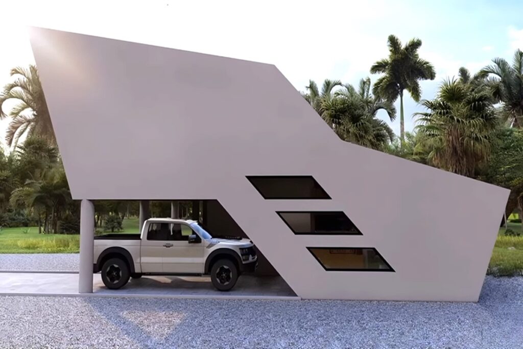 10x12 Original Horizontal House Example with Garage