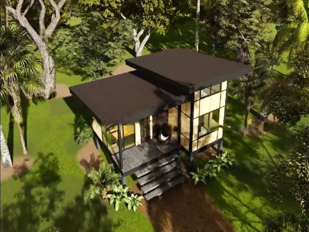 45m2 Wooden Amakan House