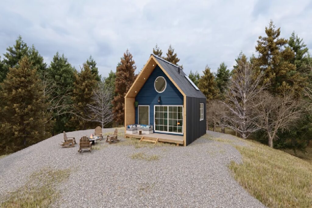 35 Square Meters Cozy A-Frame Living