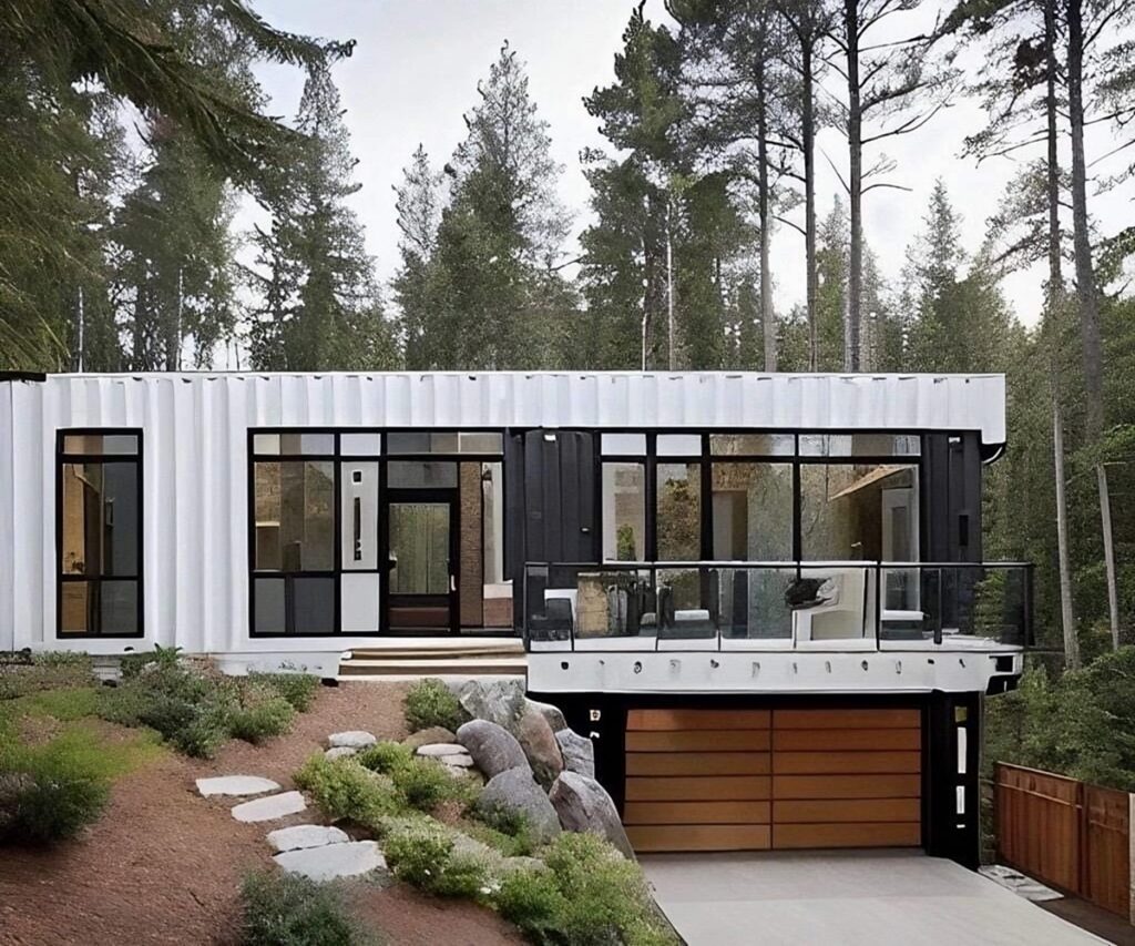 Flawless White Container Dwelling Version in Banff