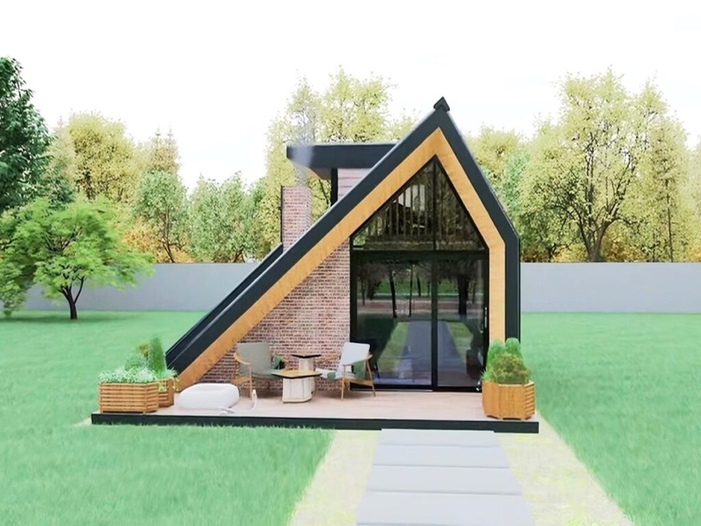 Fun 25m2 Mini Triangle House Example