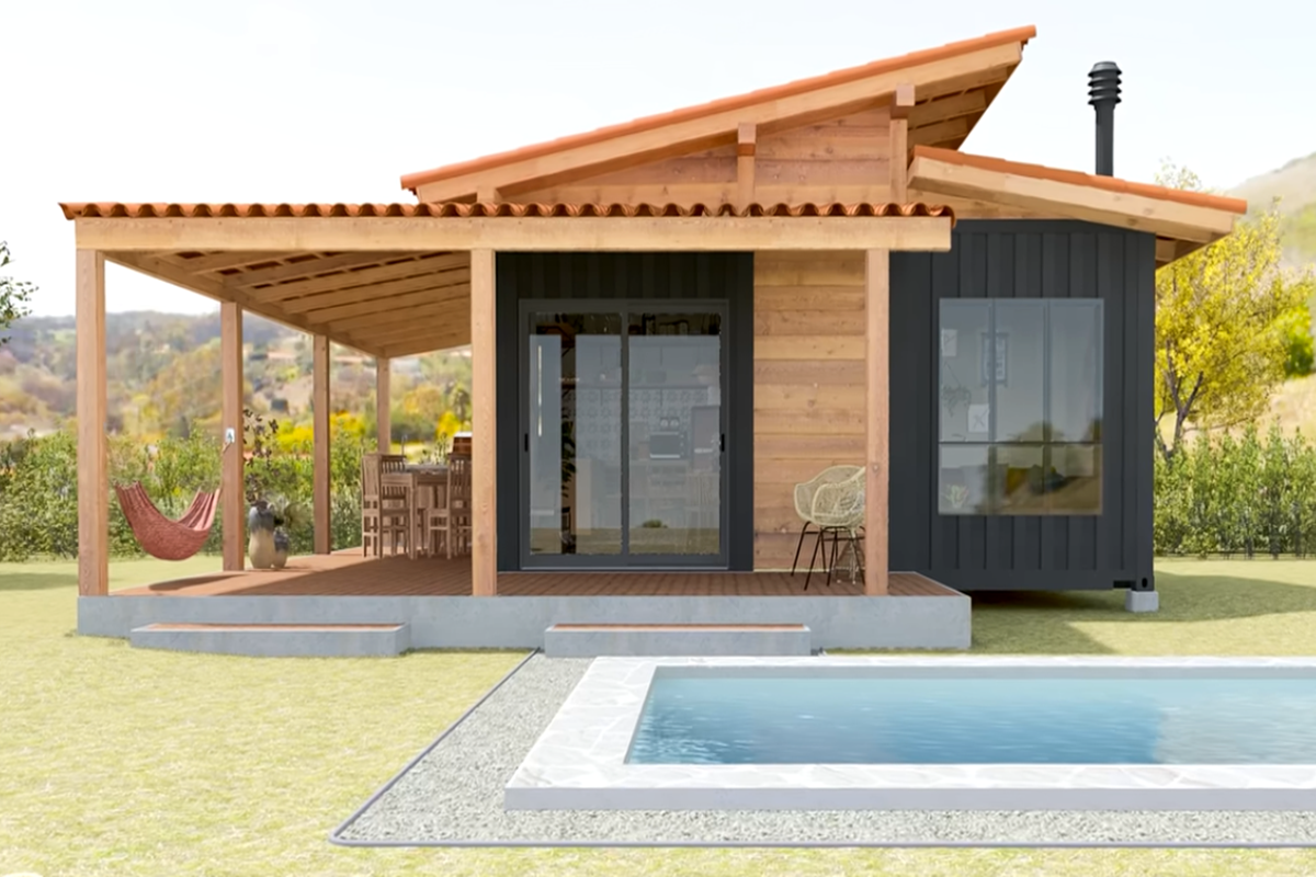 Priscila Azzini 2x40 Simple Container House Model - Trend House Designs