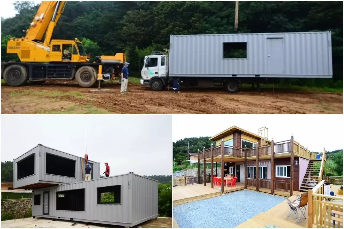 How to Build a Simple 2 Storey Container House - Sustainable Living ...