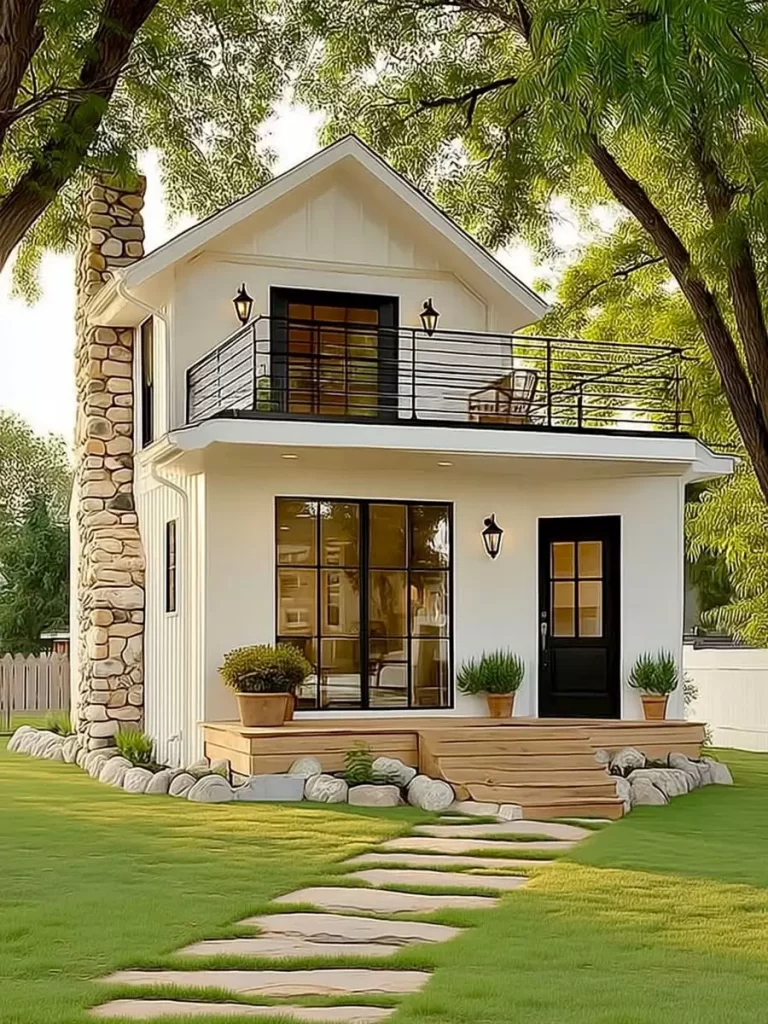 50 m² Modern Village House Designs: Big Living in a Small Space