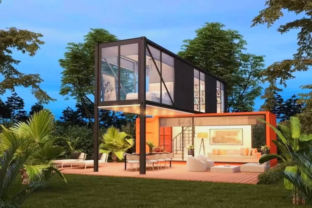 Special Design Container Houses in the Forest