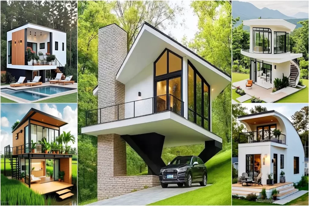 50 m² Modern Village House Designs: Big Living in a Small Space