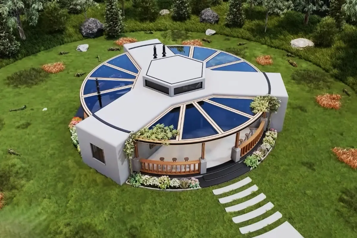 Round Panoramic House Example: 300 Sqm Creative Circular Design - Trend ...