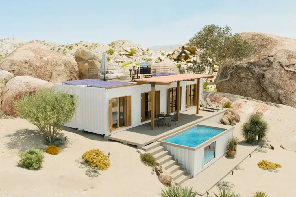 Expert 2x40ft HC Container Home Model: Creative Cabin Designs by Priscila Azzini