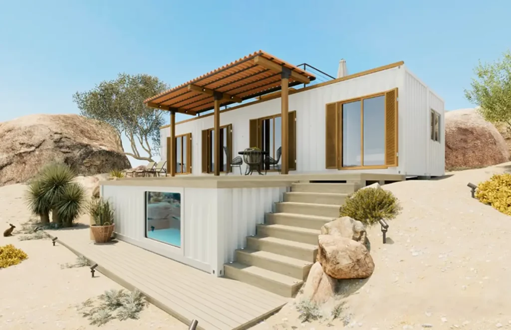 Expert 2x40ft HC Container Home Model: Creative Cabin Designs by Priscila Azzini