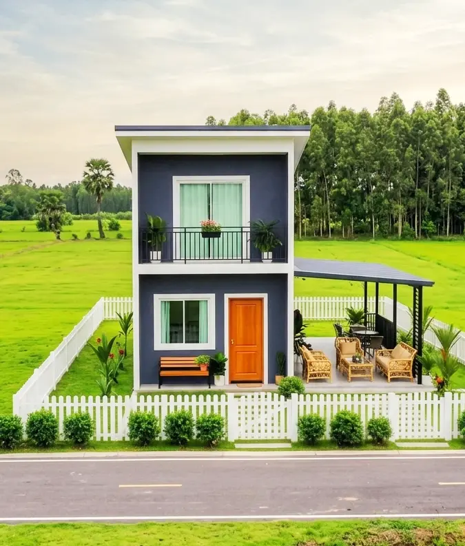 5x4 Metre Two-Storey 40 m² House: The Secret of Great Comfort in a Small Space