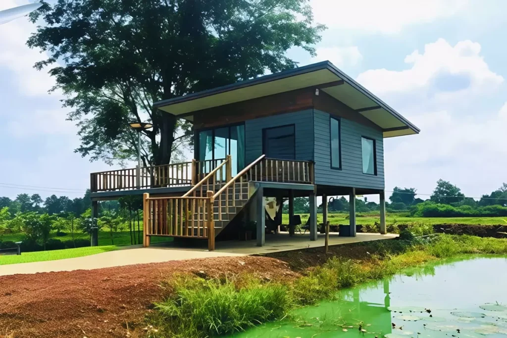 Simple Thai Village House Design Built for 200000 Baht