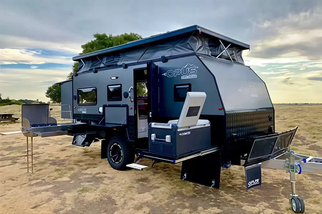5×100 Watt Exciting Off-Road Camping Trailer OPUS: Ultra-Durable Against Harsh Outdoor Conditions