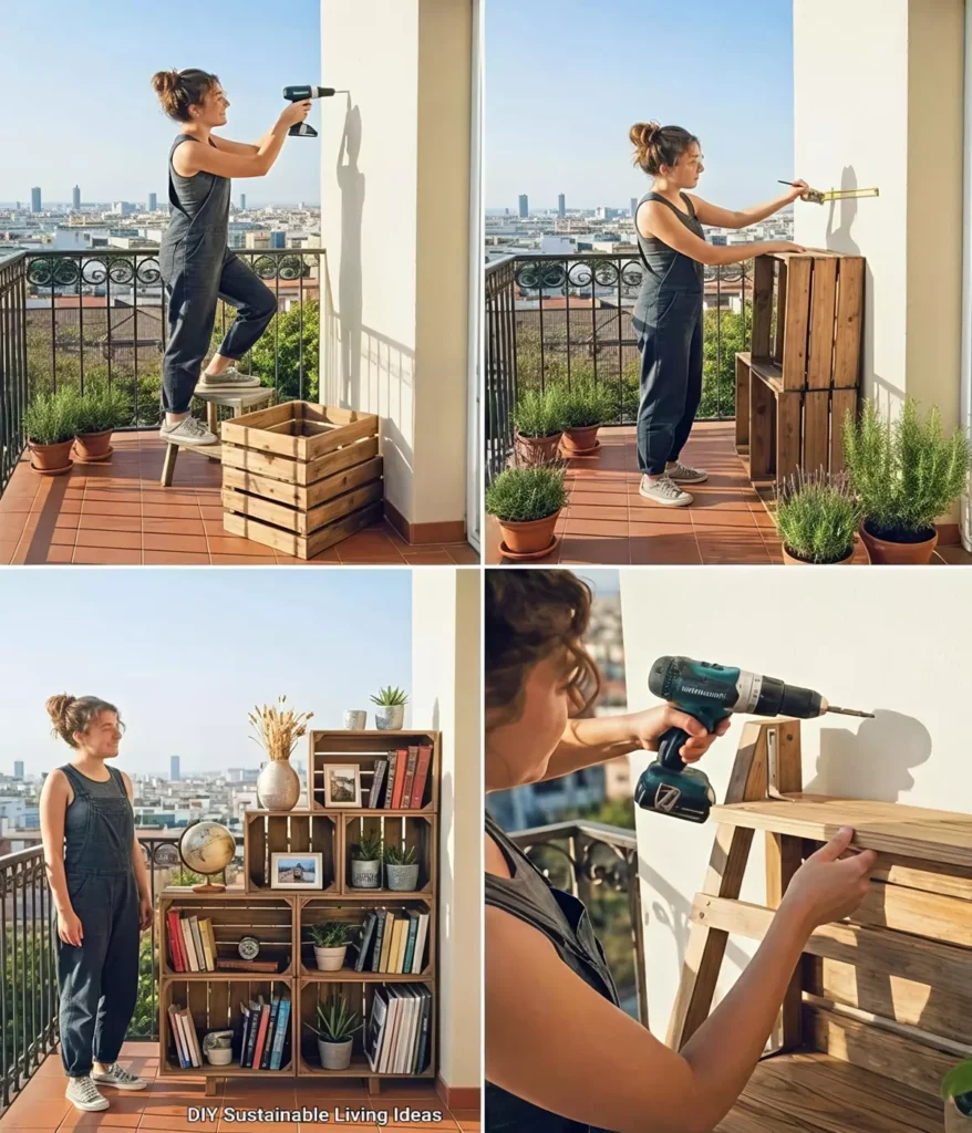 DIY Magic: How I Transformed My Space with Wooden Crates & Simple Tools